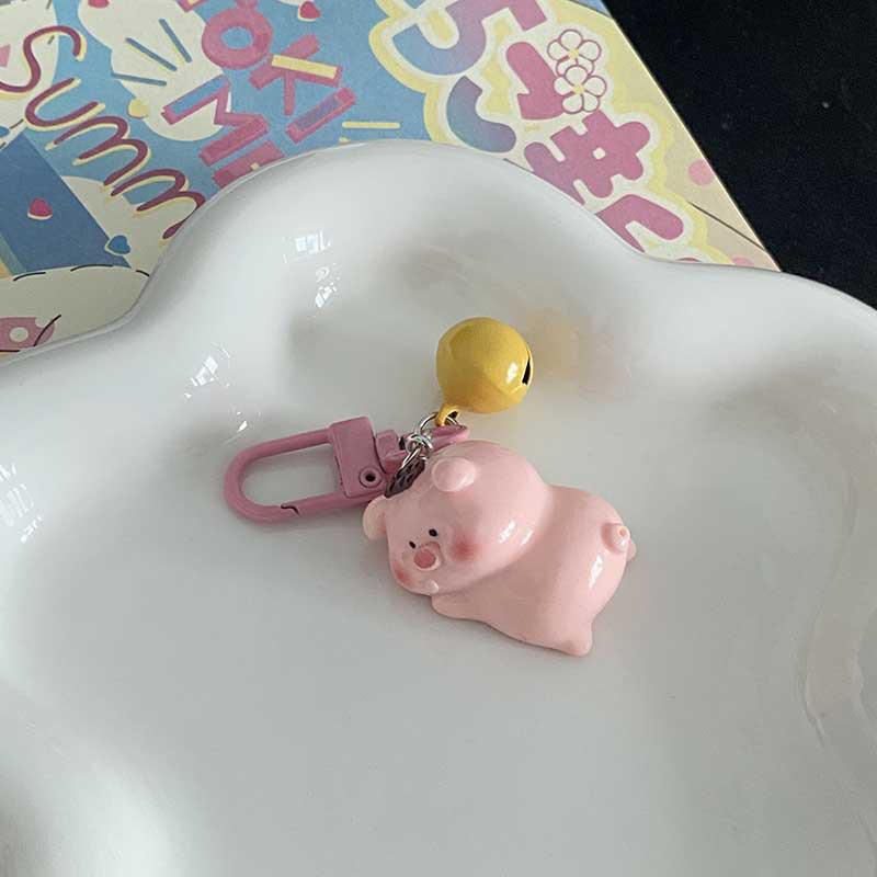 Uroczy Anime Mała Świnka Brelok Kreskówkowy Kawaii Świnka Brelok Zawieszka Kreatywna Dekoracja Plecaka Akcesoria Prezenty