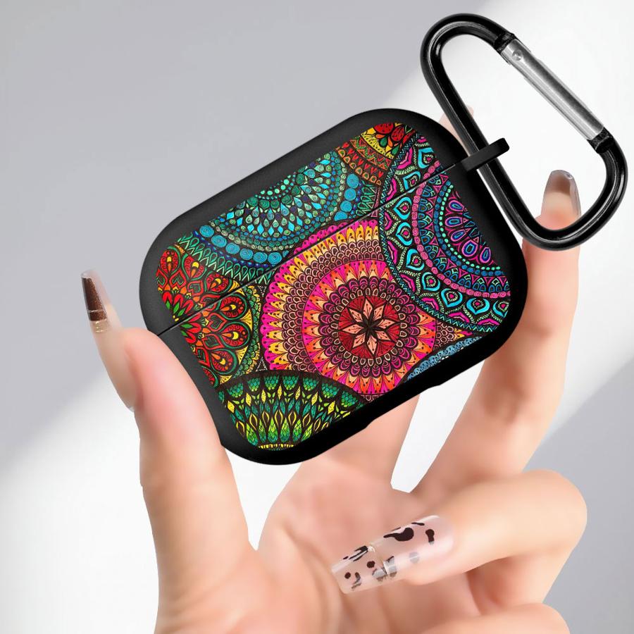 Чехол для Airpods Pro 2 1 4 Pro3 Pro2 3 Мягкие чехлы для наушников Cover Цветная мандала Airpods Pro
