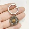 Compact Charm Keychain Galaxy Star Sun Moon God Vintage Design Key Ornament for Everyday Accessory
