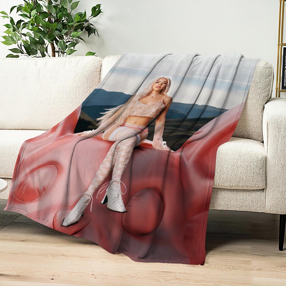 Singer Warm Soft Plush Nap Blankets Sofa k-Kenia for Living Room p-pink Office Bedroom Home A-aura Travel Kid Gift Os Flannel