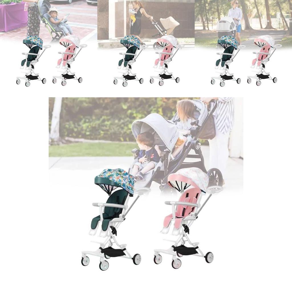 Ultra Lightweight Foldable High View Baby Stroller Comfortable For Sitting Or Lying Down