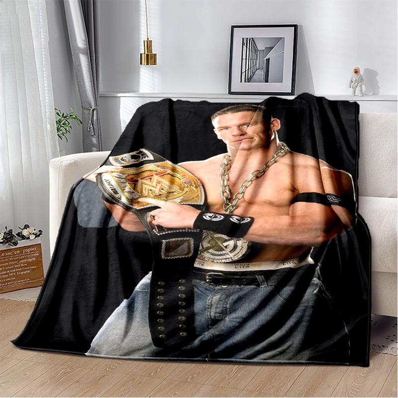 Wrestling entertainment John Felix Anthony Cena blanket Soft and warm flannel throw blanket Picnic blankets for beds Decoration