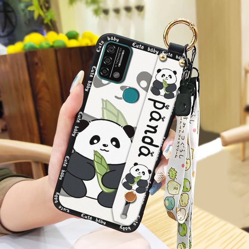 Durable Cute Phone Case For UMIDIGI A9 Back Cover Wristband Anti-knock Fashion Design Anti-dust Phone Holder Ring