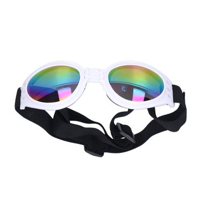 Pet Sunglasses Summer Foldable Dog UV Protection Glasses for Medium and Large DogsWhite