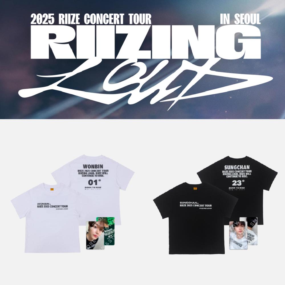 

Предзаказ 2025 RIIZE Концертный тур RIIZING LOUD в Сеуле Набор футболок White ver. SHOTARO