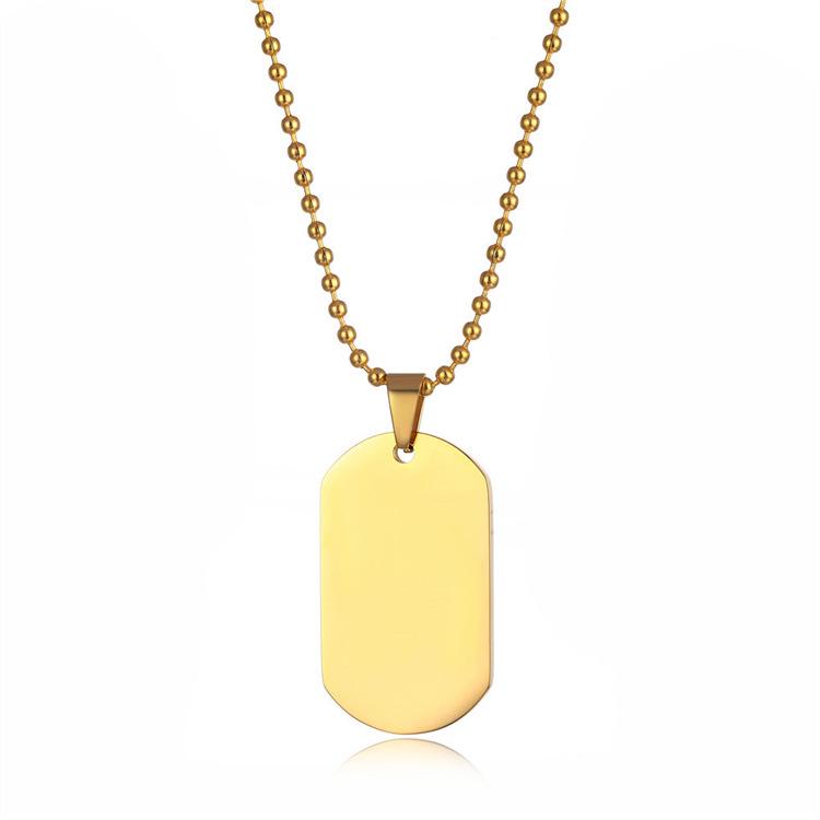 Women's Fashion Geometric Stainless Steel Sweater Chain Necklace Pendant Jewelry