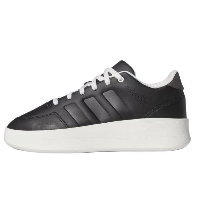 adidas Mullaly Slip Resistant Abrasion Resistant Slip Resistant Abrasion Resistant Low Top Casual Shoes Unisex Black JI0382