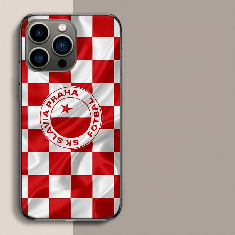 Sk Slavia Praha Czech Republic Phone Case For Apple Iphone 16E 16 17 Pro Max Air 15 Pro 14 Plus 12 13 Mini Cover Cute Fu