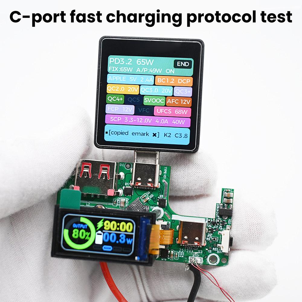 PD45W PD65W Fast Charging Module 0.96-inch TFT DIY Power Bank Motherboard Module Battery Protection Board Type C USB Interface