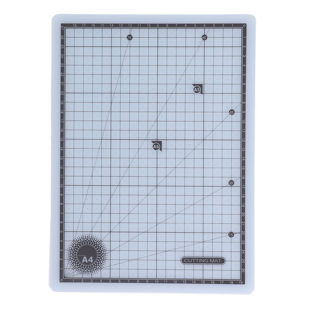 A4 Cutting Pad Self Healing Accurate Scales Semitransparent Double Sided PVC Cutting Mat for Sewing