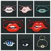 Fashion Beaded Bracelet Adjustable Lip Biting Bangle Cool Demon Eyes Hand Chain  Girl