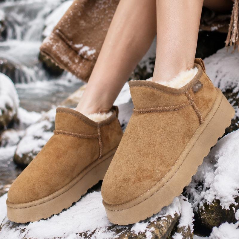 Women's 2026 New Winter Fleece Lined Warm Snow Boots, Height Increasing Thick Sole Furry Mermaid Boots for Ladies
