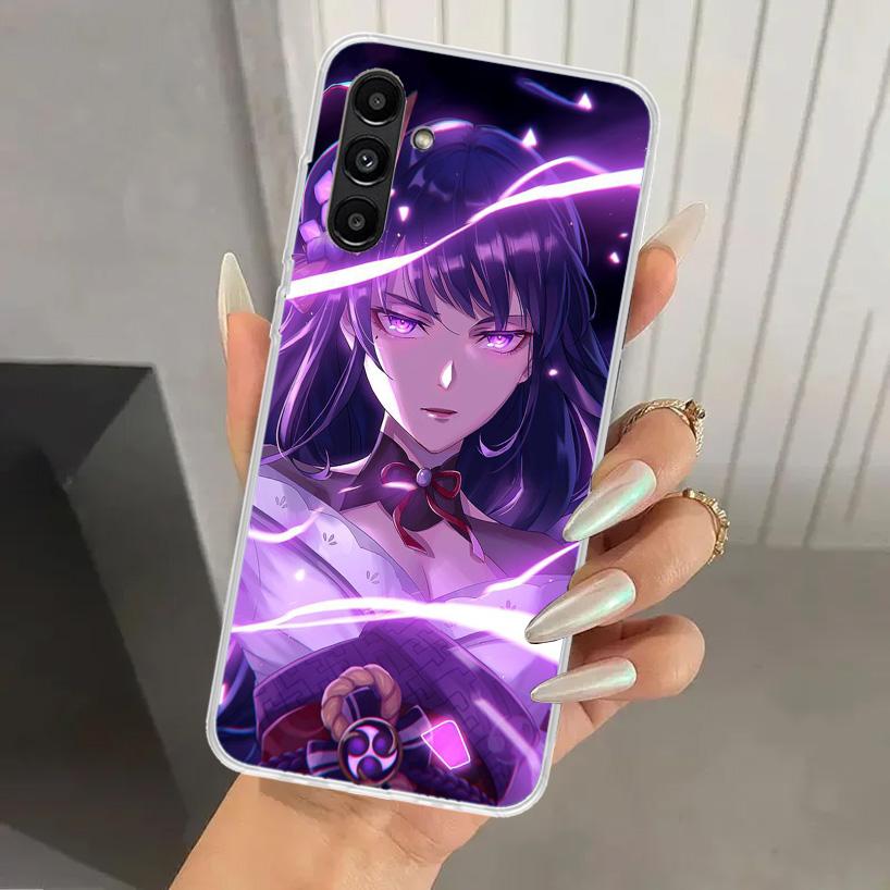 Raiden Shogun Genshin Impact Phone Case for Samsung Galaxy A17 A16 A37 A26 A36 A57 A56 A15 A25 A35 A55 A14 A24 A34 A54 A13 A23 A