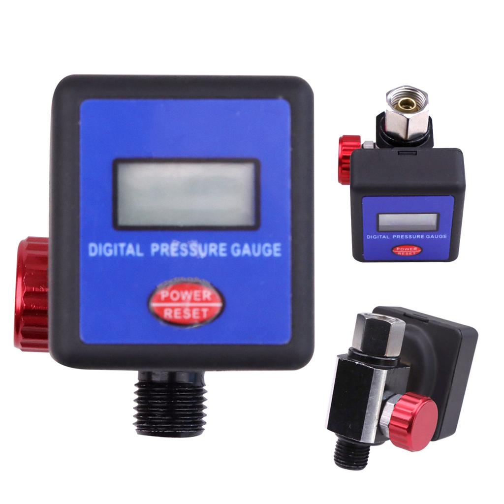 Digital Air Compressor Regulator Control Meter With Gauge Suitable For Spray Paint Guns 1/4in Thread Oil Water Separator