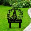 **1. Metal Gnome Garden Stake Iron Yard Sign Outdoor Lawn Decor** **2. Handmade Iron Gnome Yard Stake Unique Garden Gift for Gardener**