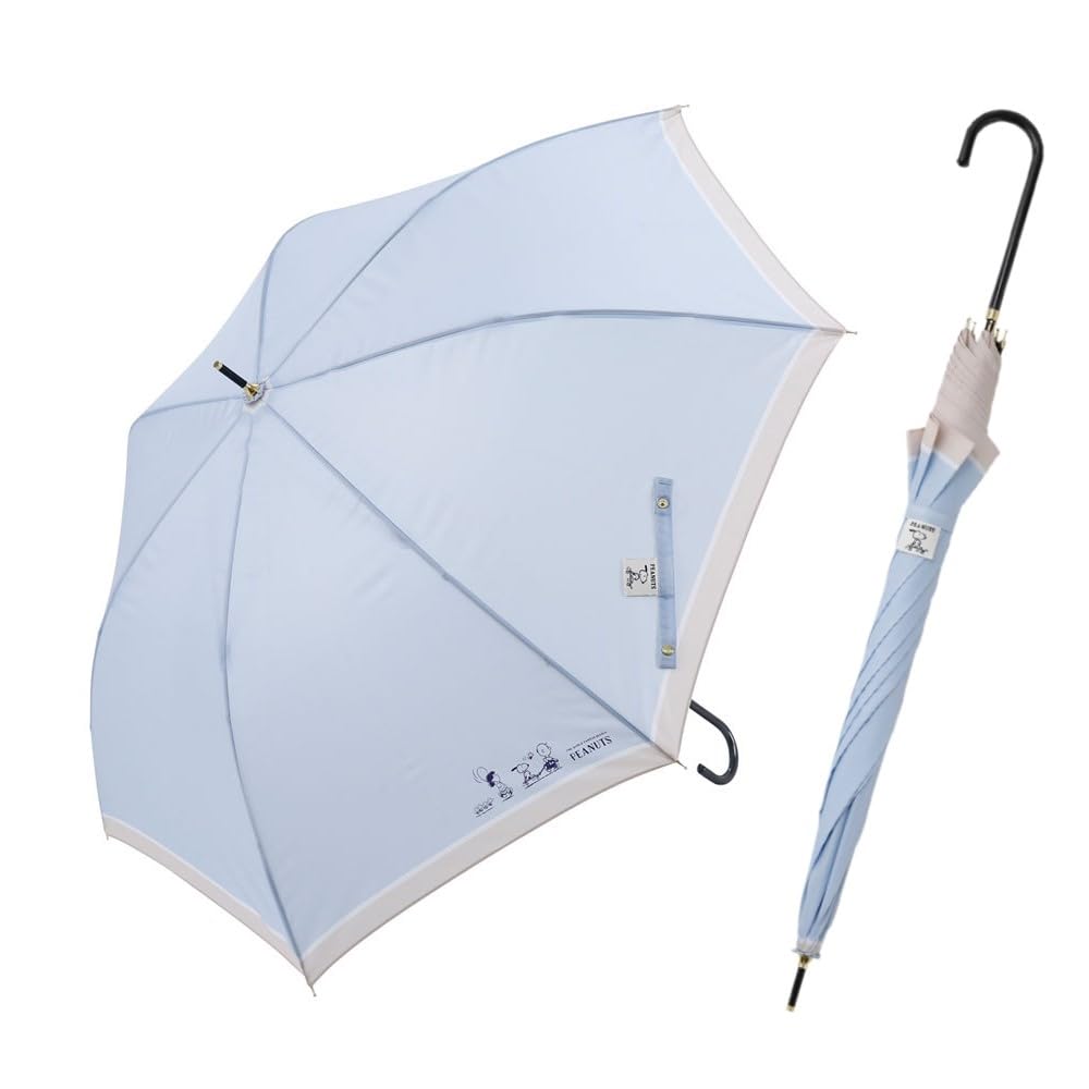 Ogawa (Ogawa) [2025] Long Umbrella, Jump Style, 60cm, 7 Ribs, Peanuts Snoopy/Saxophone Design, Water-Repellent, 90619