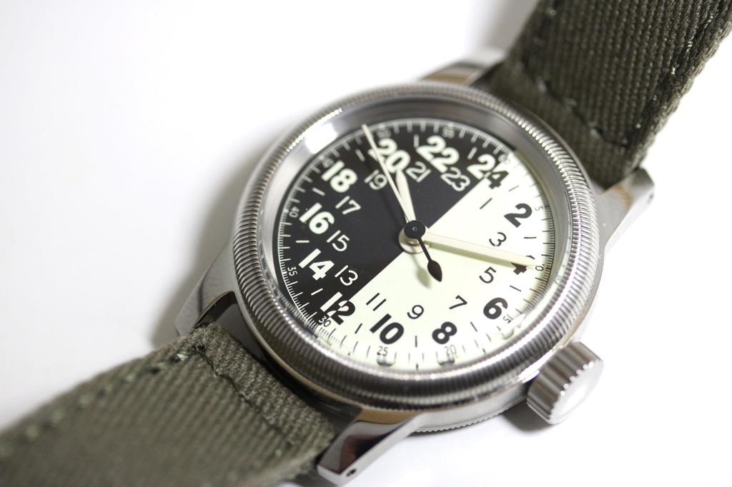 Reprint of the Army Air Corps Military Watch TYPE 24 Hour Display Quartz Watch Elgin Montreroy U.S. M.R.M.W. A-17A
