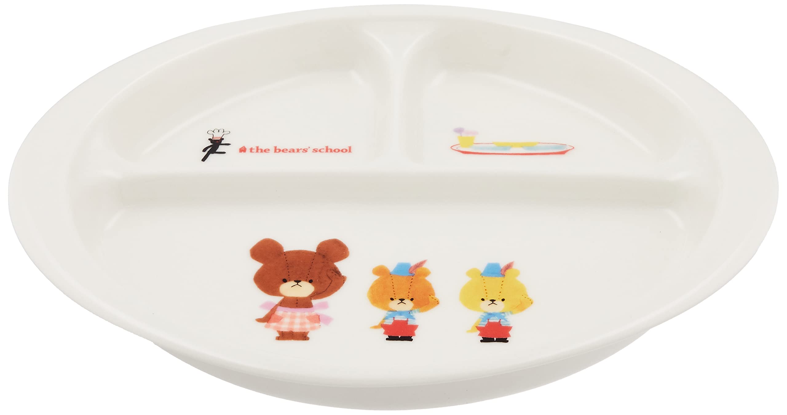 

Kanesho Pottery Little Sister Lunch 798121 The Bears School Jackie s Plate, 23cm, White, белый