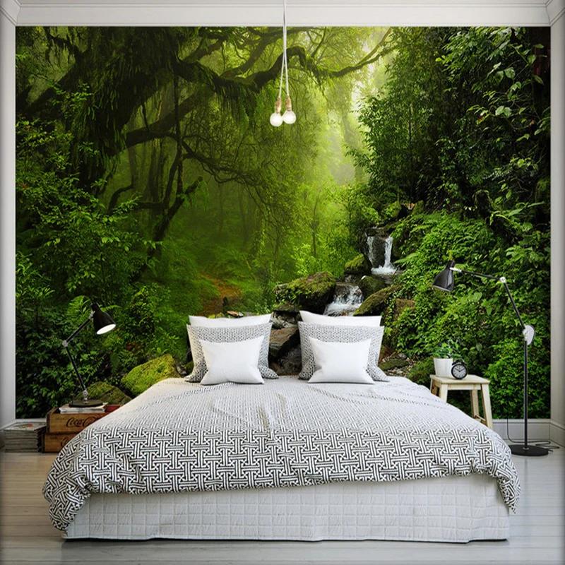 Photo Wallpaper 3d Virgin Forest Mural Nature Landscape Wall Mural Living Room Bedroom Backdrop Wall Papel
