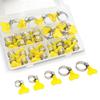 30pcs Hand Twist Design Stainless Steel Hose Clamps Worm Gear Hose Clamp  Air Pipe