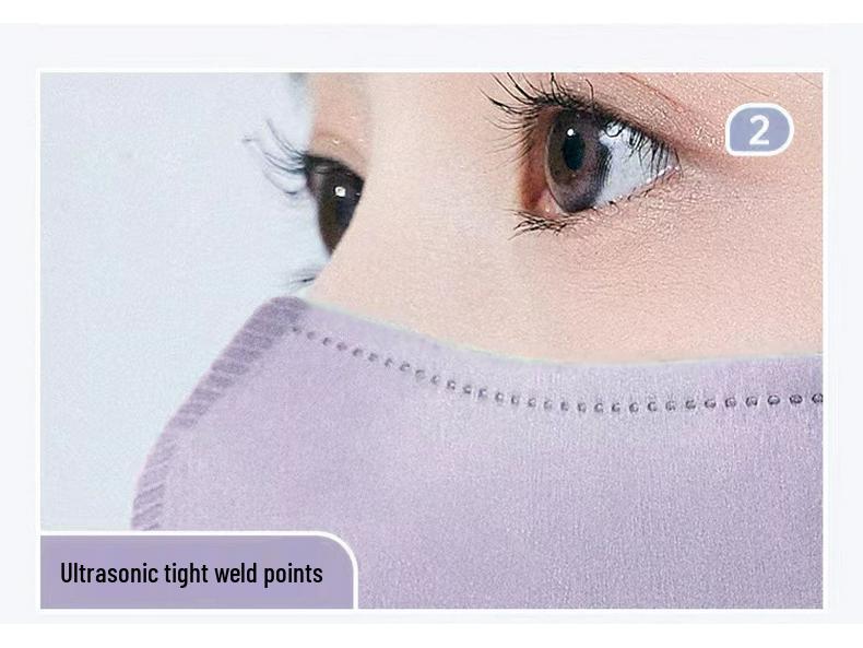 Japonská 3D jednorázová unisex spunlace netkaná ochranná maska