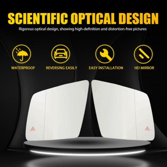 Set Fit Mirror Mercedes-Benz W166 GLS ML GLE Right GL & Left Side Glass