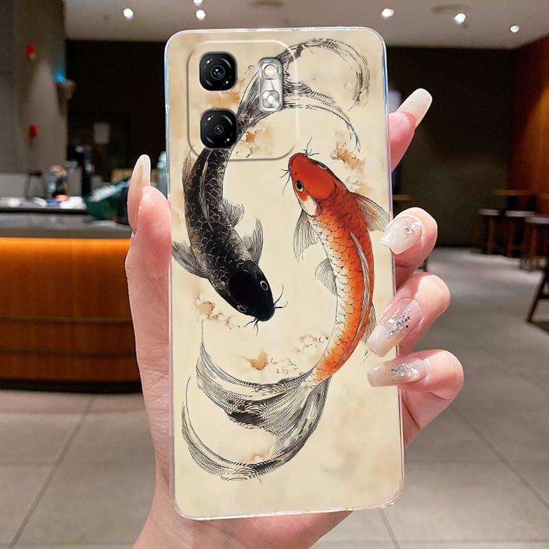 For Infinix Smart 9 X6532 Case Infinix Hot 50i Cover X6531 X6531B Silicone Luxury Dragon Cute Cool Boys Girls Transparent Bumper