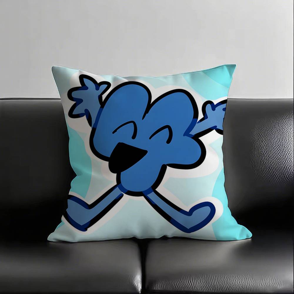 1 Stück Lustige Anime BFDI Kissenbezug Quadrat Schlafzimmer Sofa Freizeit Komfort Kissen Auto Wohnzimmer Heimdekoration