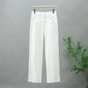 Elastic Straight Leg Jeans Women's New High Waisted Loose and Versatile Casual Narrow Leg Pants