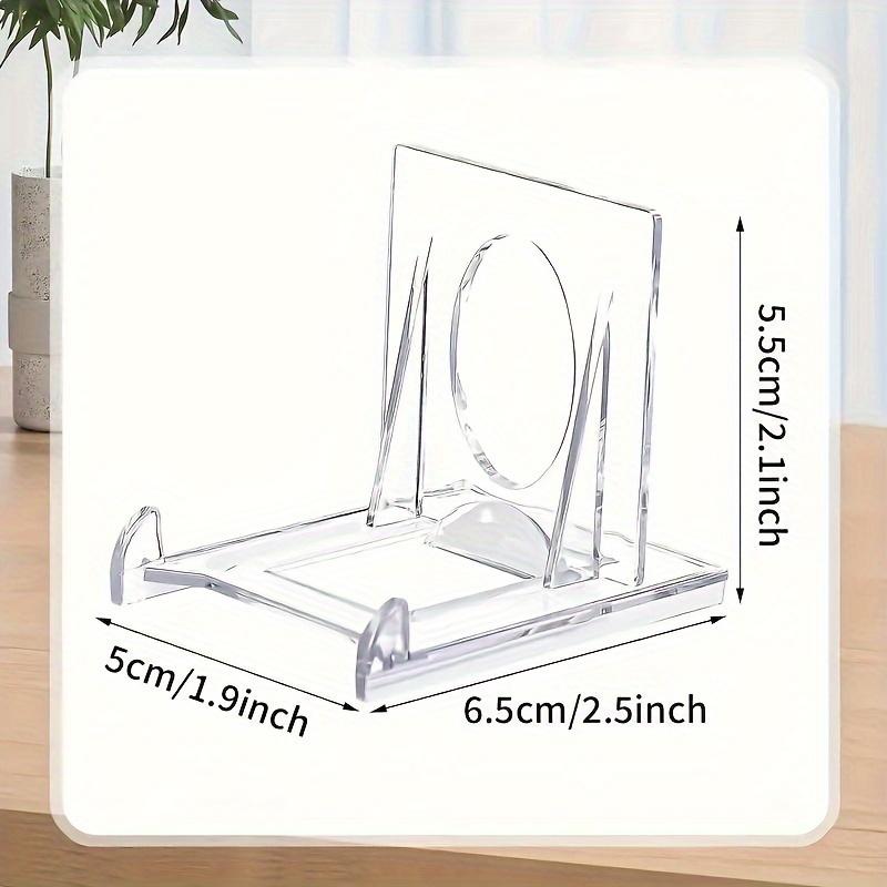 24PCS Adjustable Acrylic Display Easels Multipurpose Plastic Stands for Pictures Collectible Cards Decorative Plates Home Decor