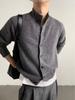 Men's Retro High-End Knit Cardigan - Autumn/Winter Korean Lazy Style, Versatile Stand Collar Couple Outerwear