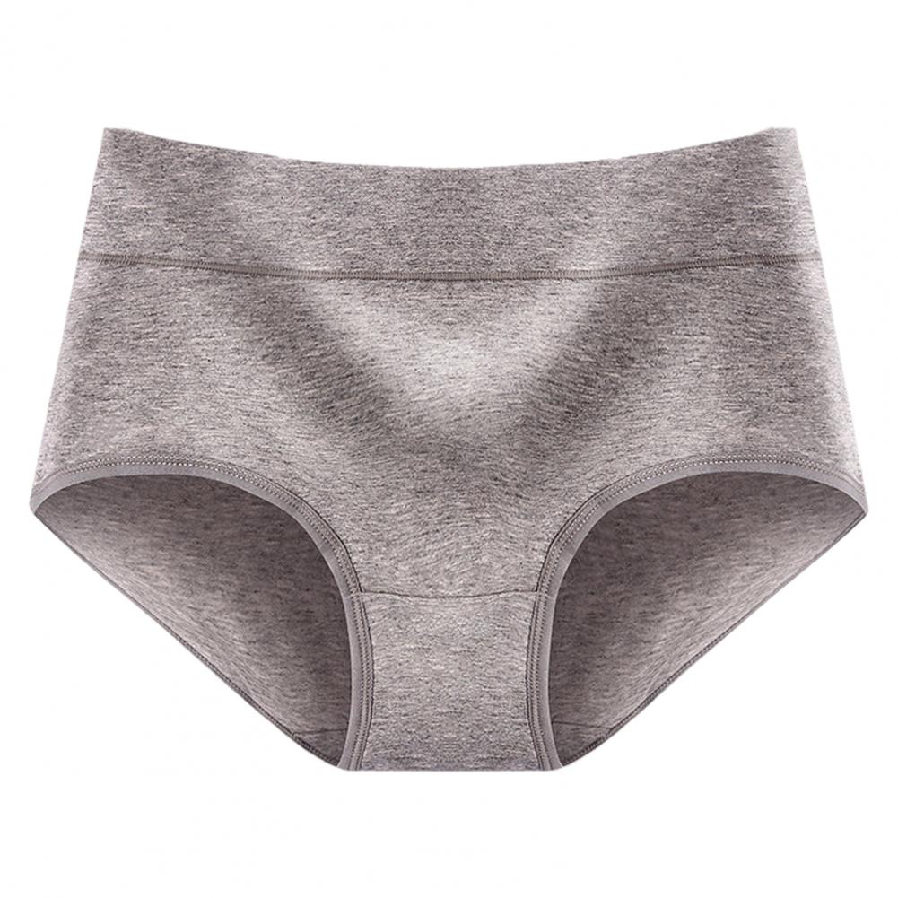 

Трусики для менструального периода, удобные женские трусы из хлопка со средней талией и приподнятой попоной, дышащие, эластичные, для спорта XXL серый