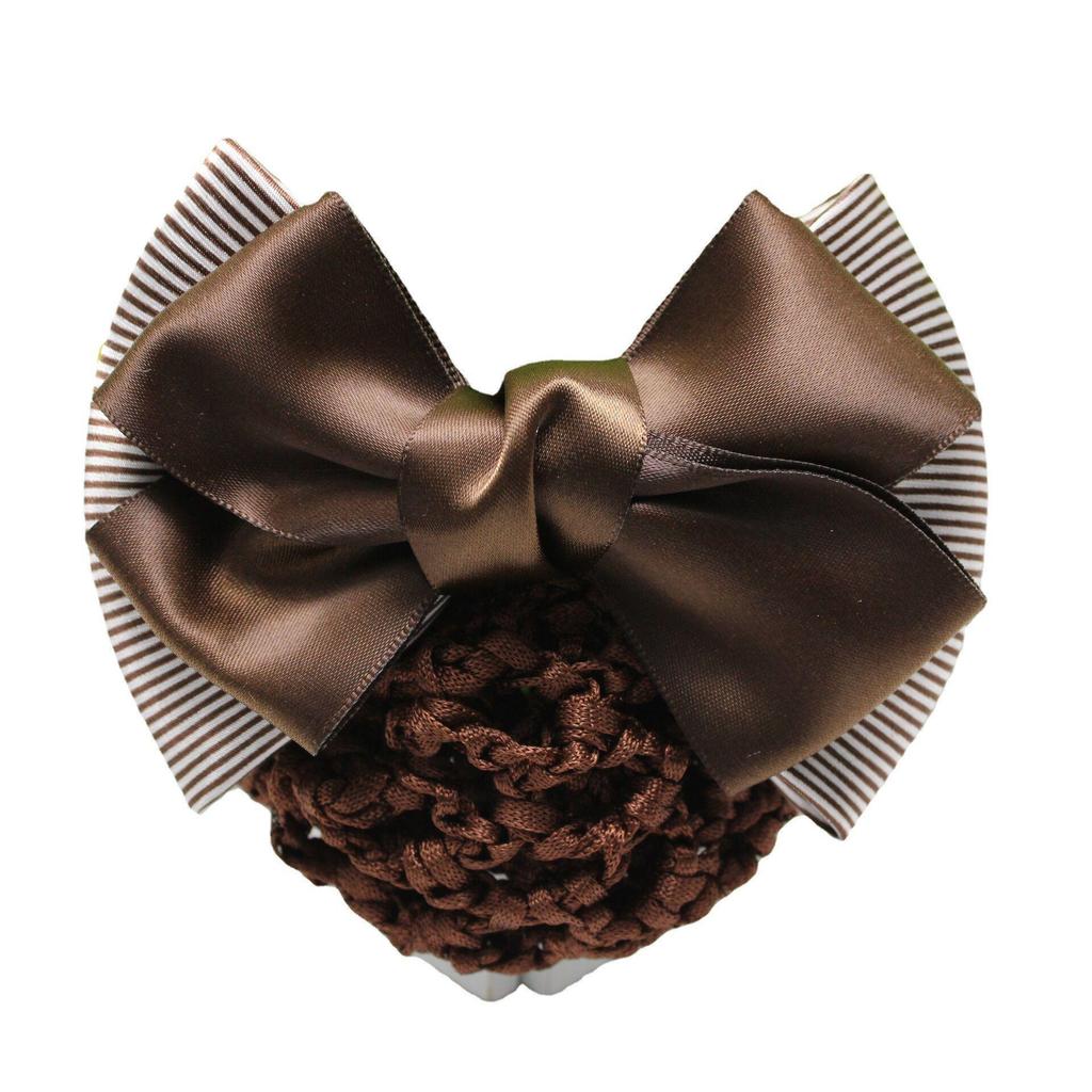 Korean Style Professional Hair Snood: Bow Hair Clip for Waitresses, Nurses, Hotel Staff, and Flight Attendants