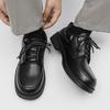 Small Niche Design Formal Business Casual British Style Big Head Thick Sole Height Increasing Casual Retro Commuting Men's Shoes