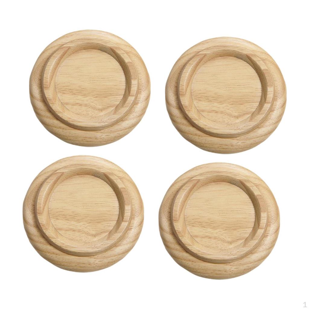 4 Pieces Piano Caster Cups Floor Protector Pedal Cushion Portable Support for Hardwood Floors