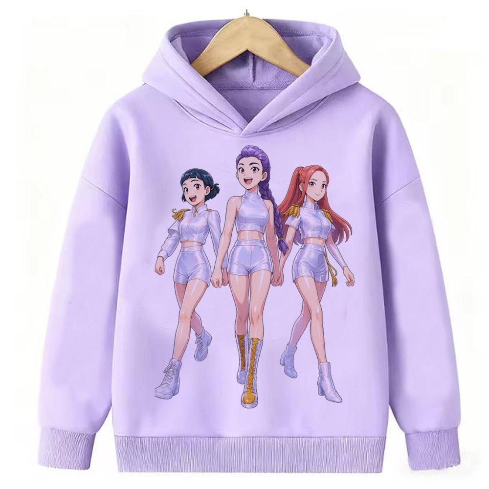 

Веселе худі Kpop Demon Slayer Худі Дитячий одяг Толстовка для дівчинки Повсякденний топ 160