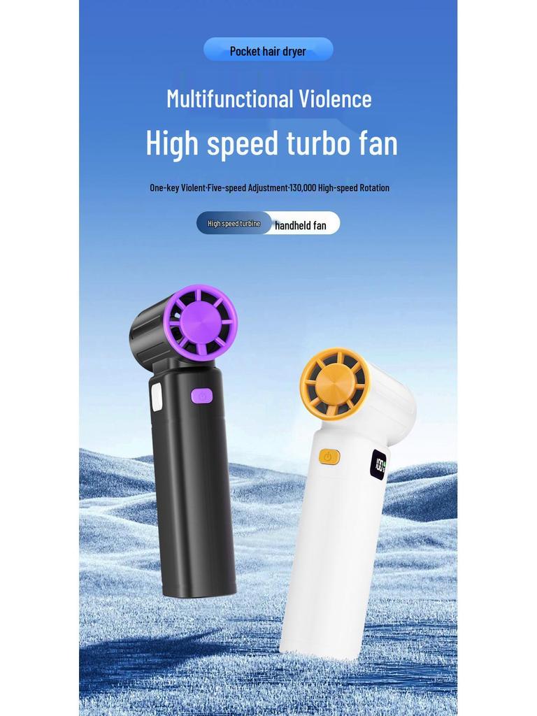 Portable Rechargeable Lithium Battery Hair Dryer for Quick Haircuts and Outdoor Use