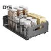 1/2Pcs Estraibile Armadio Organizer Cestello Portaoggetti Grande Capacità Robusto Portante Facile Installazione Nessun Foro Cassetti Estraibili Rack Portaoggetti