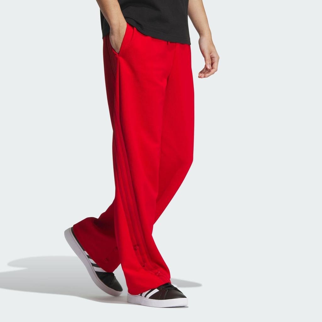 Adidas X Yang Guidong Collaboration FW23 Striped Loose Fit Drawstring Knit Sports Pants Unisex Pants Energy-Red JE1120