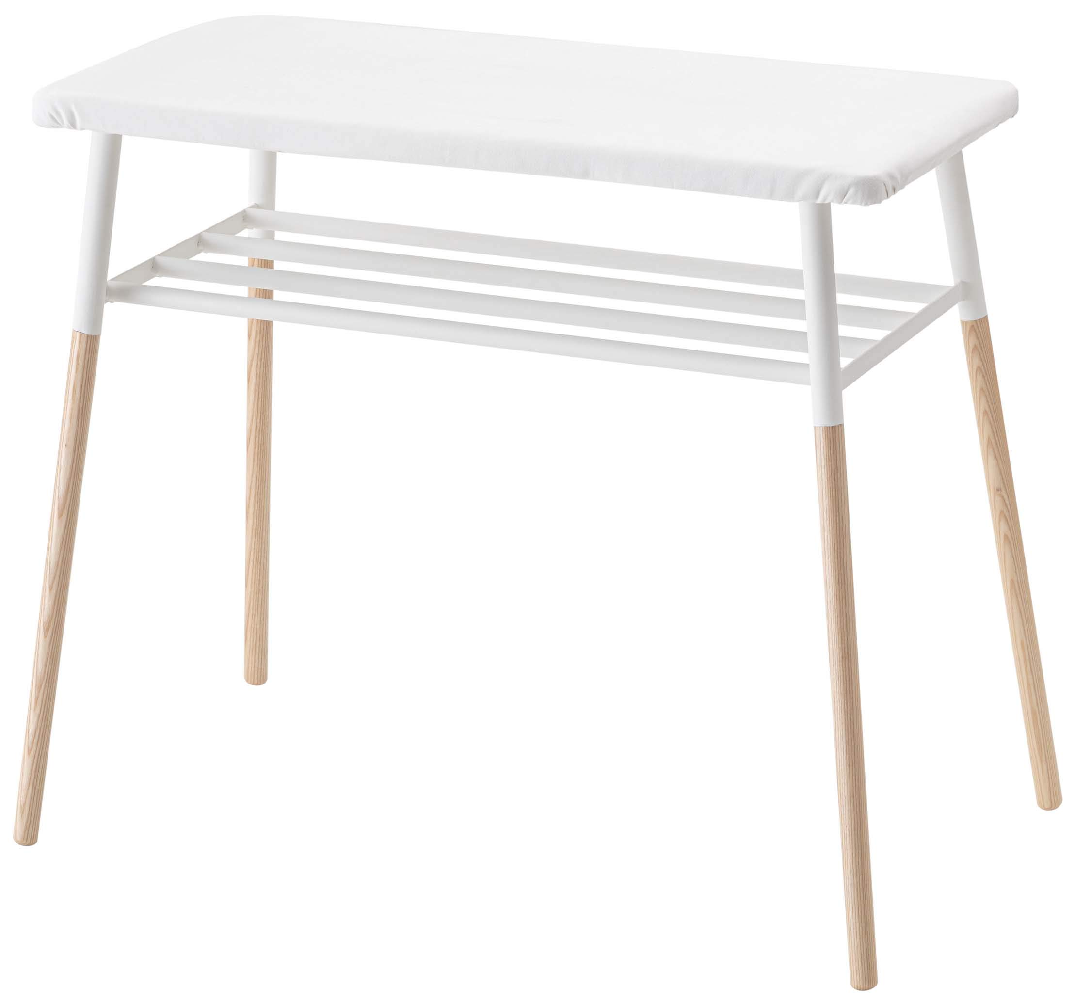 

Yamazaki Jitsugyo 4035 Прасувальна дошка з полицею, білий, бл.. W94XD55XH78см Tosca Прасувальна дошка на підставці з полицею