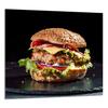 PANEL SZKLANY DO KUCHNI 65x60 Hamburger