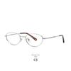 High-Sense Cat-Eye Silver Eyeglass Frames for Myopia 98695