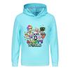 5407 Multi-color Kids Boys Girls Dandy World Printed Hoodies Trousers Clothes Set