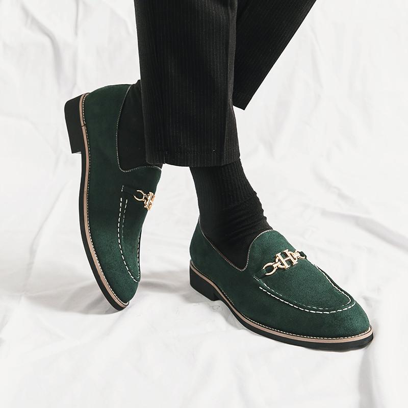 High Quality Italian Luxury Men Shoes Fashion Suede Elegant Men's Dress Shoes Business Casual Formal Shoes For Men Social Shoes