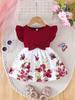Baby Girls Floral Print Dress Casual Sleeveless Summer Princess Dress Cute Kids Clothing for Toddlers