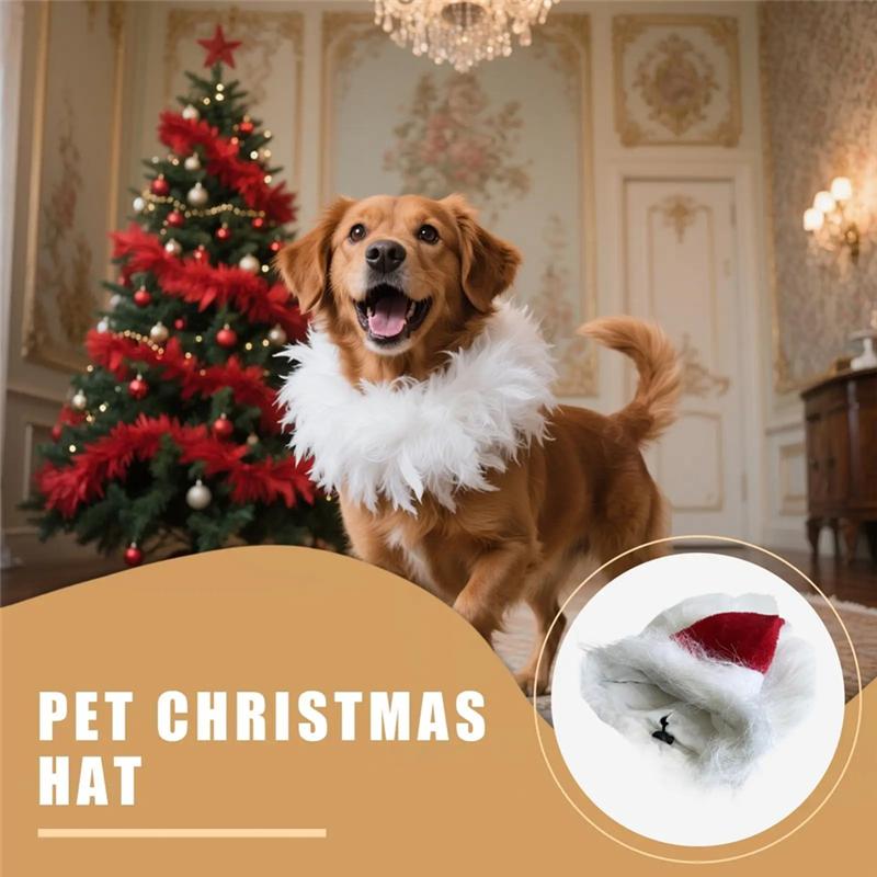Cat Dog Christmas Santa Hat Funny Cute Santa Hat Pet Costume For Winter Days Night Family Friends Youth Teens Girl Boy
