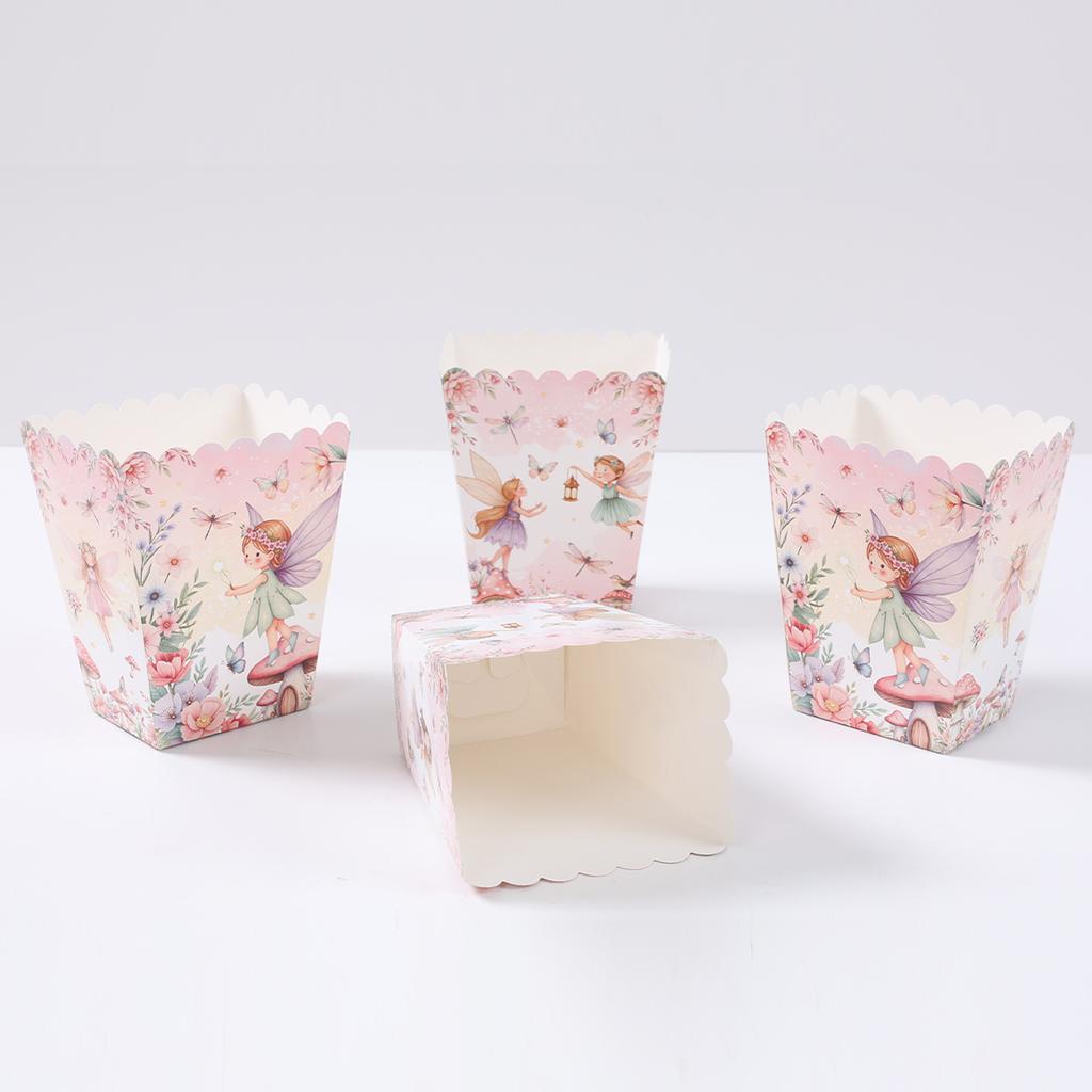 Fee Popcorn Box Party Mitgebsel Taschen Fee Party Zubehör Fee Geburtstagsparty Dekoration Kinder Fee Geburtstag Hochzeit Babyparty Dekoration