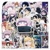 50-Piece Anime Graffiti Sticker Set: Japanese Cartoon Designs for Water Bottles, Phones, and Skateboards