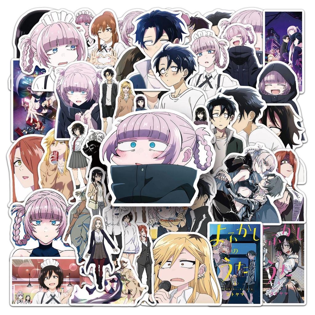 50-Piece Anime Graffiti Sticker Set: Japanese Cartoon Designs for Water Bottles, Phones, and Skateboards