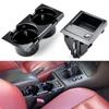 Nowy podwójny otwór Car Styling przedni środkowy schowek na deskę rozdzielczą moneta + uchwyt na kubek do BMW serii E46 1999-2006 51168217953
